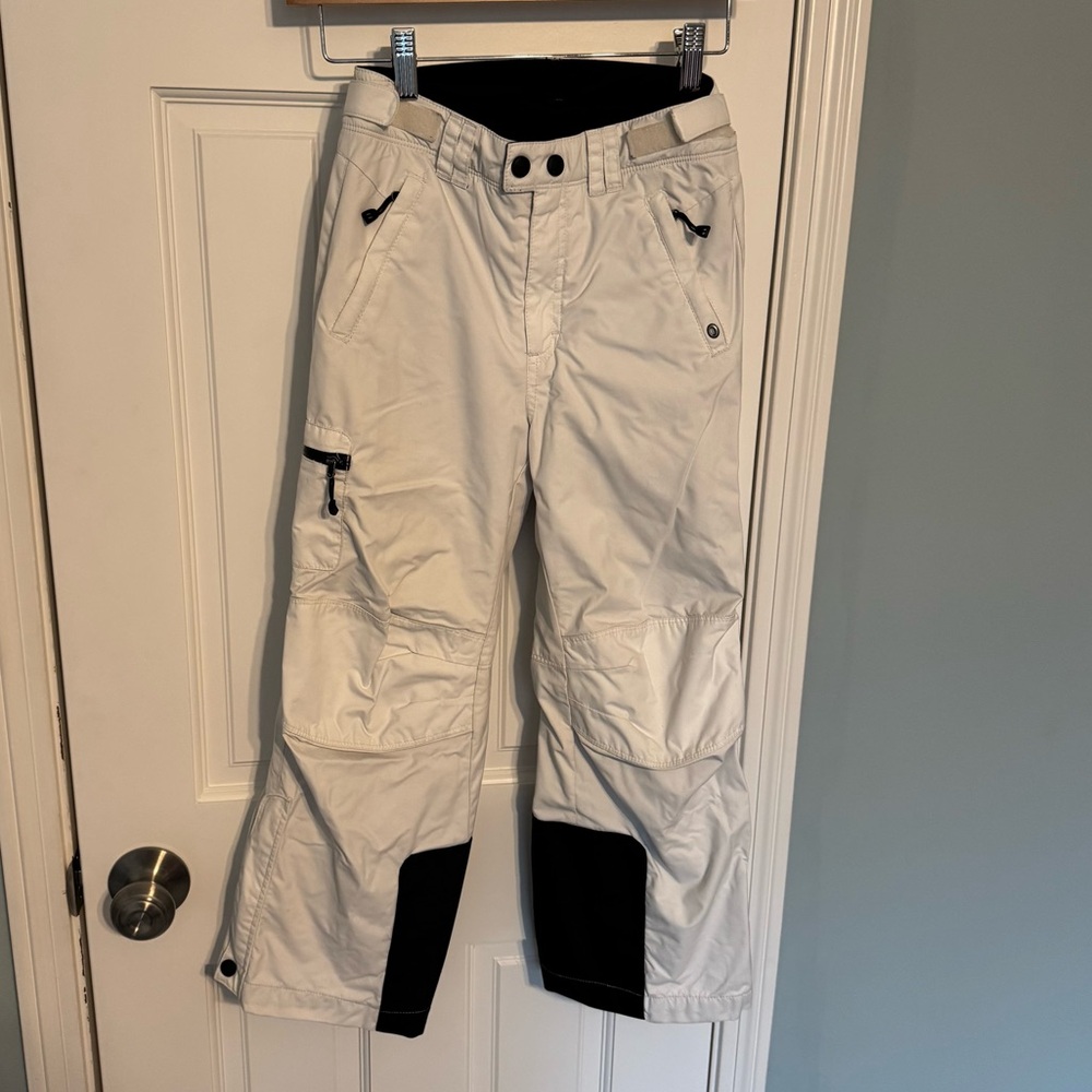 REI Co-Op snow ski pants white girls XS 6-7 great condition pockets